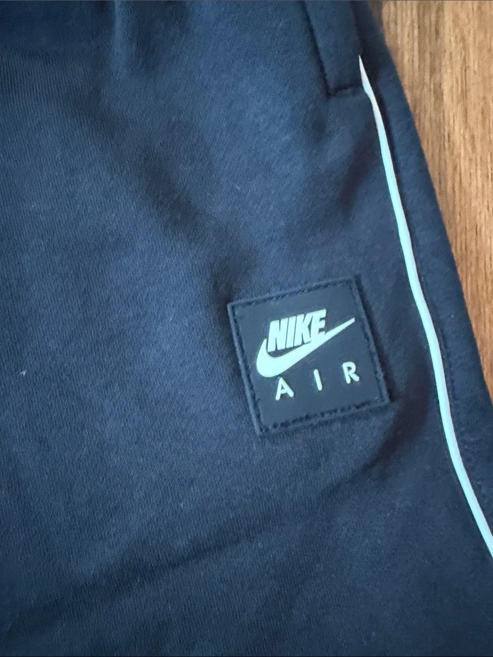 Nike air - Black Men’s fleece Shorts with White Logo